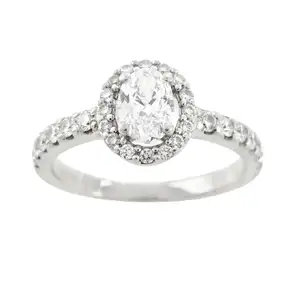 Platinum diamond cluster ring