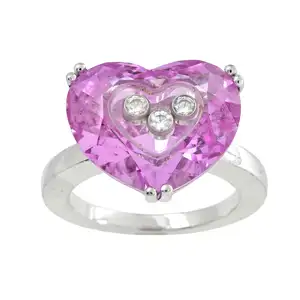18ct gold diamond pink 'So Happy' ring, by Chopard