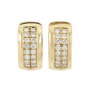 Diamond hoop earrings