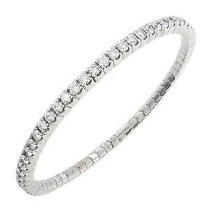 18ct gold diamond 'Stretchy' bracelet, by Bucherer