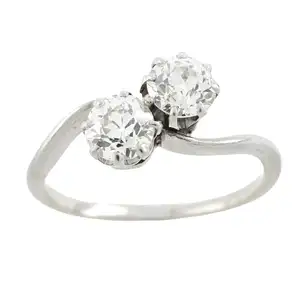 Early 20th century palladium diamond ring