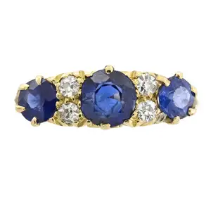 18ct gold sapphire and diamond ring