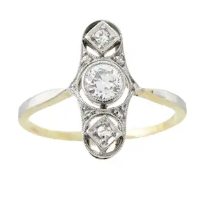 Early 20th century vari-cut diamond ring