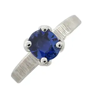 Mid 20th century platinum sapphire ring