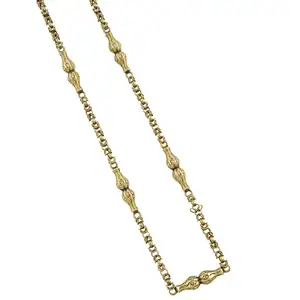 Victorian gold fancy-link necklace