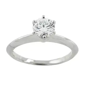 Platinum diamond ring, by Tiffany & Co.