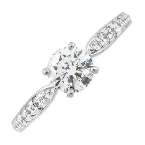 Diamond single-stone ring, by Tiffany & Co.