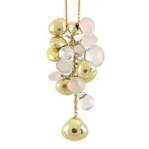 Rose quartz 'Acapulco' necklace, by Marco Bicego