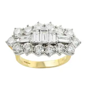 18ct gold diamond dress ring