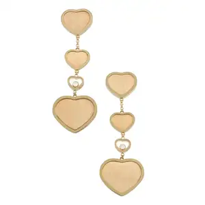 18ct gold 'Golden Hearts' James Bond 007 earrings, by Chopard