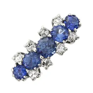 Sapphire and diamond dress ring