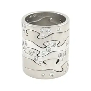 Six piece 'Fusion' ring, by Georg Jensen