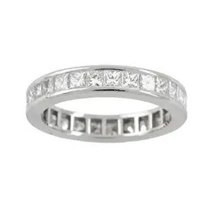 Platinum diamond full eternity ring