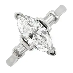 Platinum diamond ring