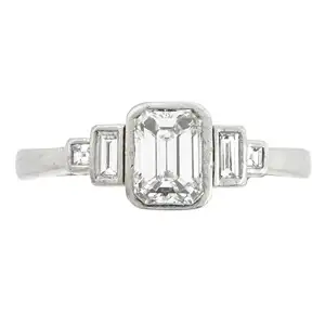 Platinum diamond ring