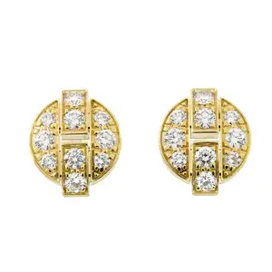 18ct gold diamond 'Himalia' earrings, by Cartier