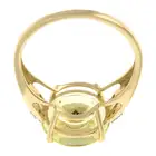 9ct gold citrine & diamond dress ring