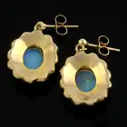 Opal cluster earrings