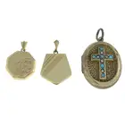 Three assorted locket pendants