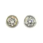 Diamond single-stone stud earrings