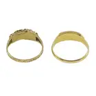 Two Victorian gold gem-set rings