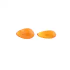 Two pear-shape fire opals, 12.96ct