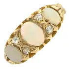 Early 20th century opal & diamond dress ring