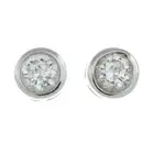 18ct gold diamond single-stone stud earrings