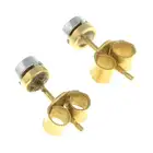 18ct gold diamond single-stone stud earrings