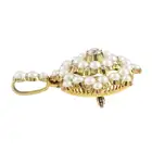 Victorian gold diamond and split pearl pendant