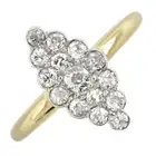 Early 20th century 18ct gold diamond ring