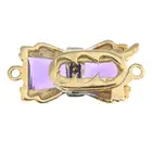 Amethyst & diamond bow clasp