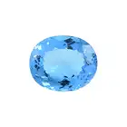 Oval-shape blue topaz, 110.90ct
