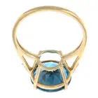 9ct gold topaz single-stone ring