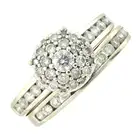 Two 18ct gold diamond rings