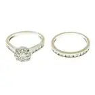 Two 18ct gold diamond rings