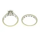 Two 18ct gold diamond rings