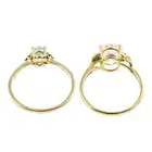 Two 9ct gold gem & diamond rings