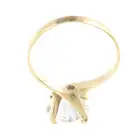 Cubic zirconia single-stone ring