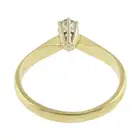 18ct gold diamond single-stone ring
