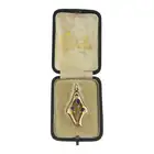 Early 20th 9ct gem pendant, Murrle Bennett &Co.