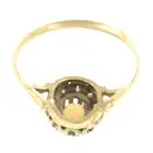 Citrine & diamond cluster ring