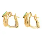 18ct gold tsavorite garnet stud earrings