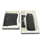 Montblanc black leather pen pouch and wallet