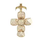 9ct gold & silver masonic ball charm/pendant