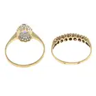 Two 9ct gold gem-set rings