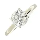 Diamond single-stone ring