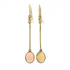 Early 20th century opal drop earrings
