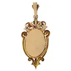 Late 19th century gold split pearl locket