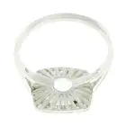 Aquamarine & diamond dress ring